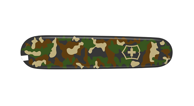 Передняя накладка для ножей VICTORINOX 91 мм, пластиковая, зелёный камуфляж