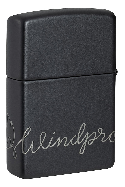 Зажигалка ZIPPO Classic с покрытием Black Matte, латунь/сталь, черная, матовая, 38x13x57 мм