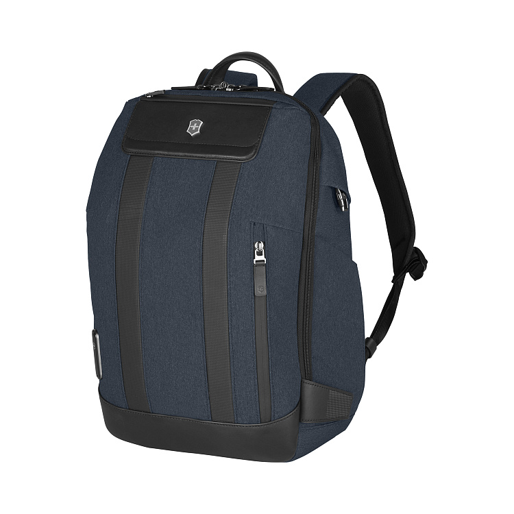 Рюкзак VICTORINOX Architecture Urban 2 City Backpack 14'', синий, полиэстер / кожа, 30x19x42 см, 17л
