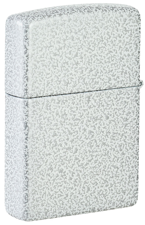 Зажигалка ZIPPO Classic с покрытием Glacier, латунь/сталь, белая, матовая, 38x13x57 мм