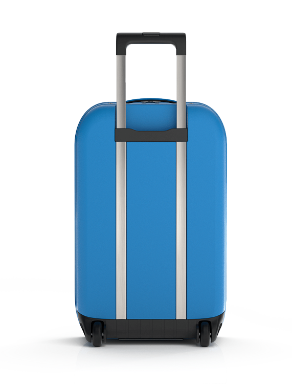 Чемодан складной Rollink Aura 55x40x20 см, 2 колеса, синий