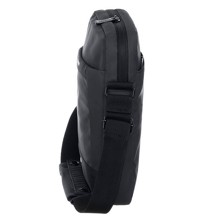 Сумка кросс-боди TORBER, черный/серый, полиуретан, 27х21х6 см