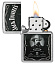 Зажигалка ZIPPO Jack Daniels® с покрытием Street Chrome, латунь/сталь, серебристая, 38x13x57 мм