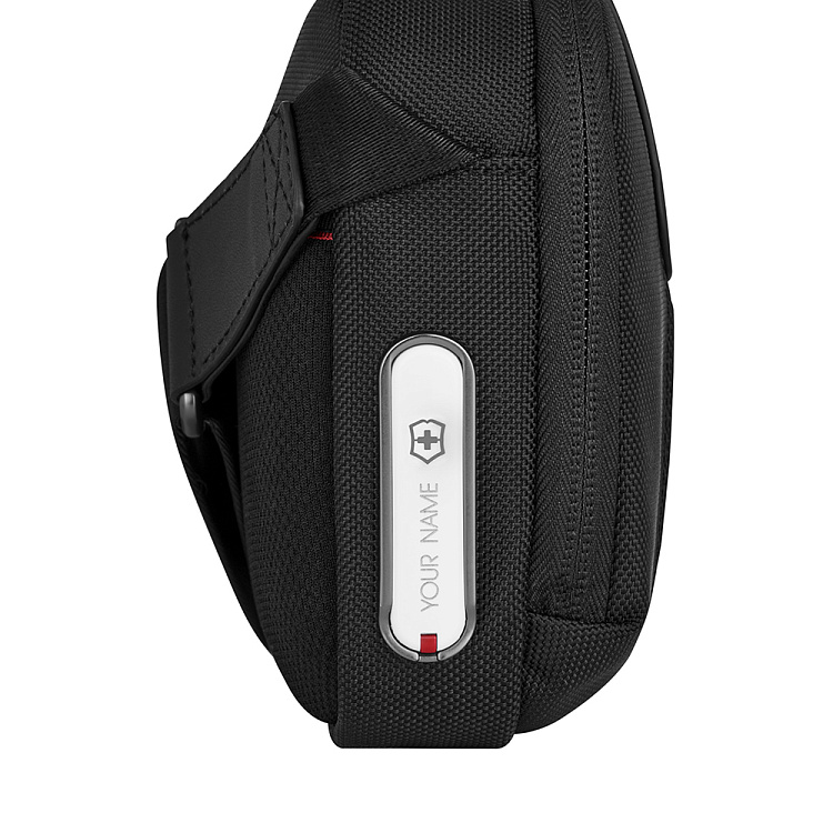 Сумка через плечо компактная VICTORINOX Architecture Urban2 Compact Crossbody Bag, черный, полиэстер/кожа, 22x6x16 см, 2 л