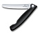 Нож для овощей VICTORINOX SwissClassic, складной, лезвие 11 см с волнистой кромкой, чёрный