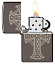 Зажигалка ZIPPO Celtic Cross Design с покрытием Black Ice®, латунь/сталь, черная, 38x13x57 мм
