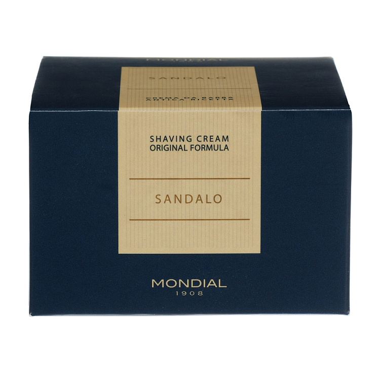 Крем для бритья Mondial "SANDALO" с ароматом сандалового дерева, пластиковая чаша, 150 мл