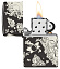Зажигалка ZIPPO Pirates Treasure с покрытием High Polish Black, латунь/сталь, черная, 38x13x57 мм