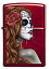 Зажигалка ZIPPO Day of Dead с покрытием Candy Apple Red™, латунь/сталь,красная,глянцевая, 38x13x57мм
