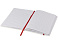 Блокнот А5 Spectrum с белой обложкой и цветной резинкой