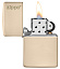Зажигалка ZIPPO Classic с покрытием Flat Sand, латунь/сталь, бежевая, глянцевая, 38x13x57 мм