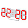 Perfeo LED часы-будильник "LUMINOUS", белый корпус / красная подсветка PF-663