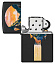 Зажигалка ZIPPO Mountain Waterfall с покрытием Black Light, латунь/сталь, черная,матовая 38x13x57 мм