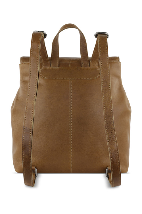 Рюкзак женский KLONDIKE GOLD «Miki», натуральная кожа в коньячном цвете, 39 х 32 х 14,5 см