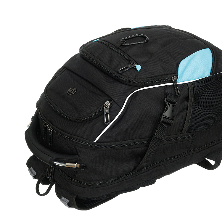 Рюкзак TORBER XPLOR с отделением для ноутбука 15", чёрный, полиэстер 900D, 34x22x46 см, 34л