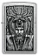 Зажигалка ZIPPO Barbarian Design с покрытием Street Chrome, латунь/сталь, серебристая, 38x13x57 мм