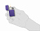 Зажигалка ZIPPO Slim® с покрытием Purple Matte, латунь/сталь, фиолетовая, матовая, 29x10x60 мм
