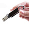 USB-Flash накопитель (флешка) "ALPS" в виде карабина,  4 Gb. Корпус из пластика и металла. Черный