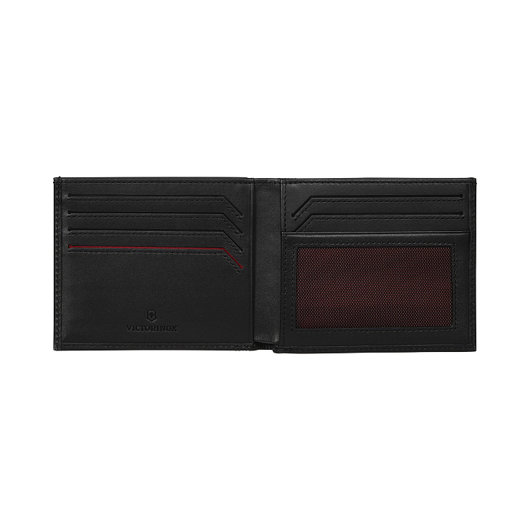 Портмоне VICTORINOX Altius Alox с защитой от сканирования RFID, чёрное, натуральная кожа, 9 x1x11 см