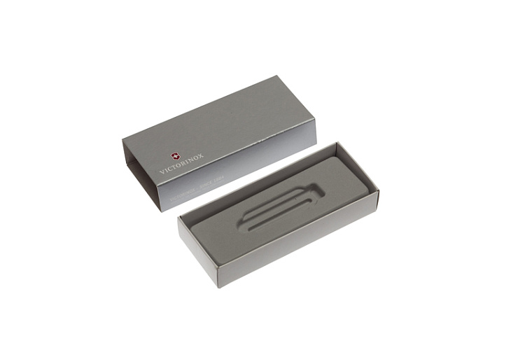 Коробка для ножей VICTORINOX 58 мм толщиной 2 и более уровней (MiniChamp), картонная, серебристая