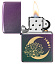 Зажигалка ZIPPO Lotus Moon с покрытием Iridescent, латунь/сталь, черная, 38x13x57 мм