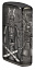 Зажигалка ZIPPO Knight Fight с покрытием High Polish Black, латунь/сталь, чёрная, 38x13x57 мм