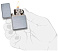 Зажигалка ZIPPO Vintage с покрытием Street Chrome™, латунь/сталь, серебристая, матовая, 38x13x57 мм
