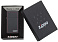 Зажигалка ZIPPO Slim® с покрытием Black Matte, латунь/сталь, чёрная, матовая, 29x10x60 мм