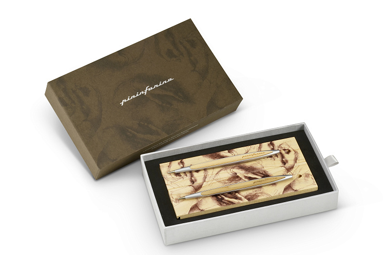 Набор из двух ручек Pininfarina  Cambiano BOX CEDARWOOD