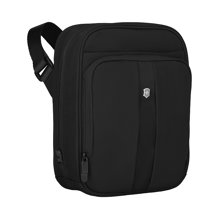 Сумка наплечная VICTORINOX TA 5.0, Travel Companion вертикальная, чёрная, нейлон, 21x10x27 см, 6 л