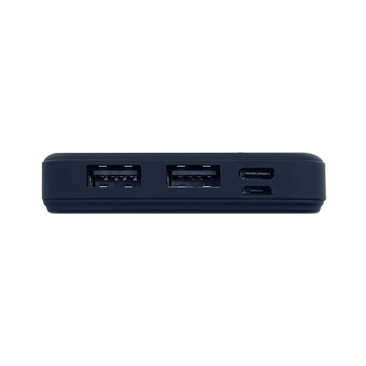 Универсальный аккумулятор Flash 10 (10000 мАч) с подсветкой и soft touch,синий,13,7х6,87х1,55 мм