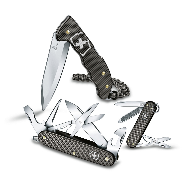 Нож-брелок VICTORINOX Classic Alox LE 2022, 58 мм, 5 функций, алюминиевая рукоять, серый