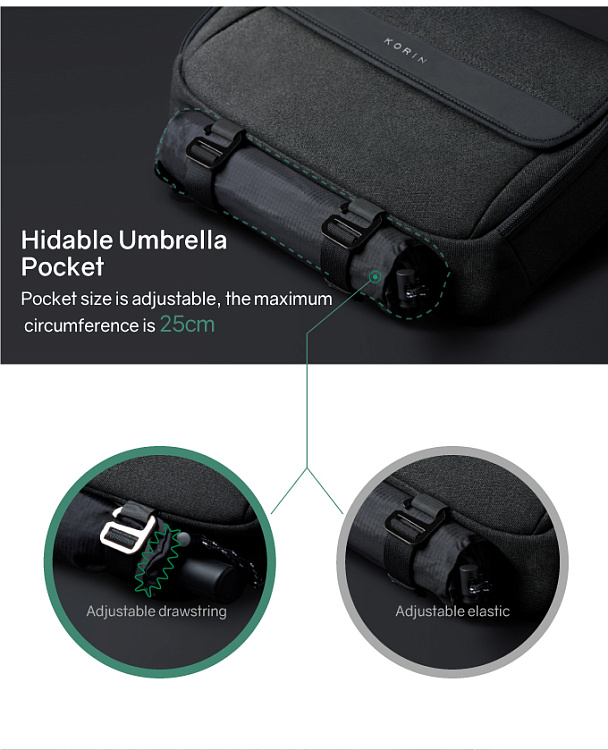 Сумка ClickSling X 40х27х12 см, черная