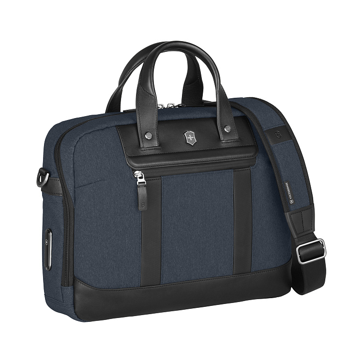 Портфель VICTORINOX Architecture Urban 2 Briefcase 15'', синий, полиэстер/кожа, 42x13x31 см, 16 л