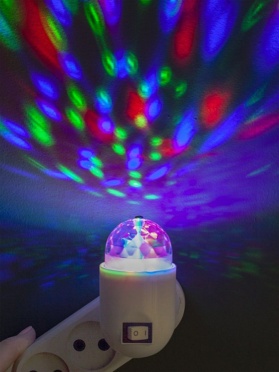 Проекционный светильник Gauss Disco, настенный, белый