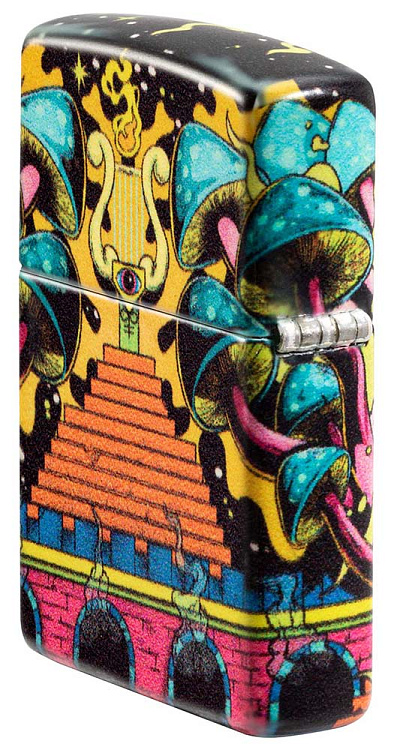 Зажигалка ZIPPO Skull Design с покрытием Glow In The Dark Green,латунь/сталь,разноцветная38x13x57 мм