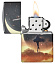 Зажигалка ZIPPO Mythological с покрытием Glow In The Dark Green, латунь/сталь, черная, 38x13x57 мм