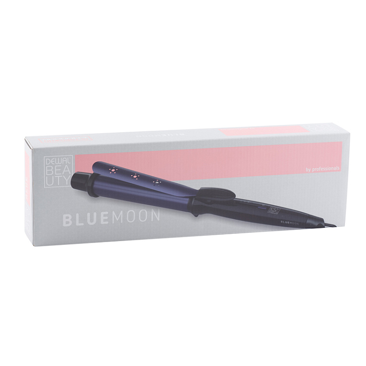 Плойка для волос DEWAL BEAUTY Blue Moon, 32 мм, черная