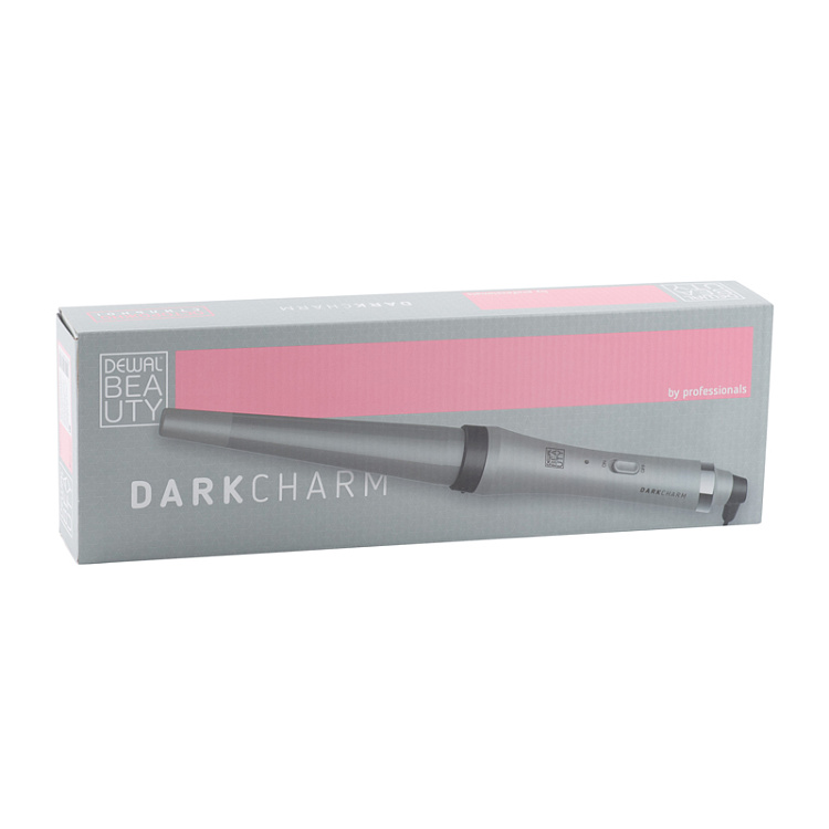 Плойка для волос DEWAL BEAUTY Dark Charm, конусная, 13-25 мм, 45 Вт, серая