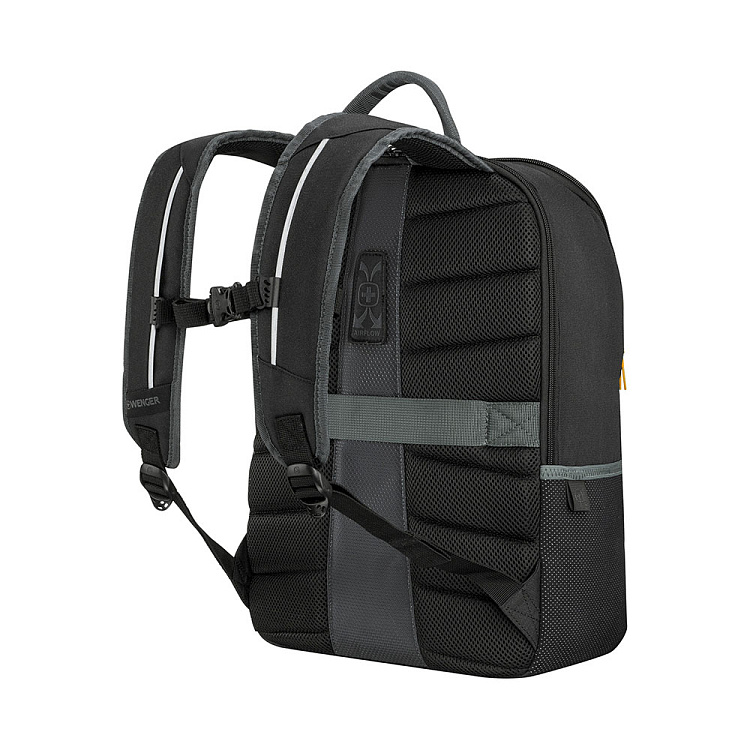 Рюкзак WENGER Move 16", чёрный, переработанный ПЭТ, 33 x 19 x 44 см, 22 л