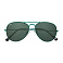 Очки солнцезащитные ZIPPO, унисекс, зеленые, оправа из меди