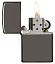 Зажигалка ZIPPO Classic с покрытием Black Ice®, латунь/сталь, чёрная, глянцевая, 38x13x57 мм