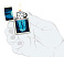 Зажигалка ZIPPO Woman in Tube с покрытием Glow In The Dark Green, латунь/сталь, белая, 38x13x57 мм