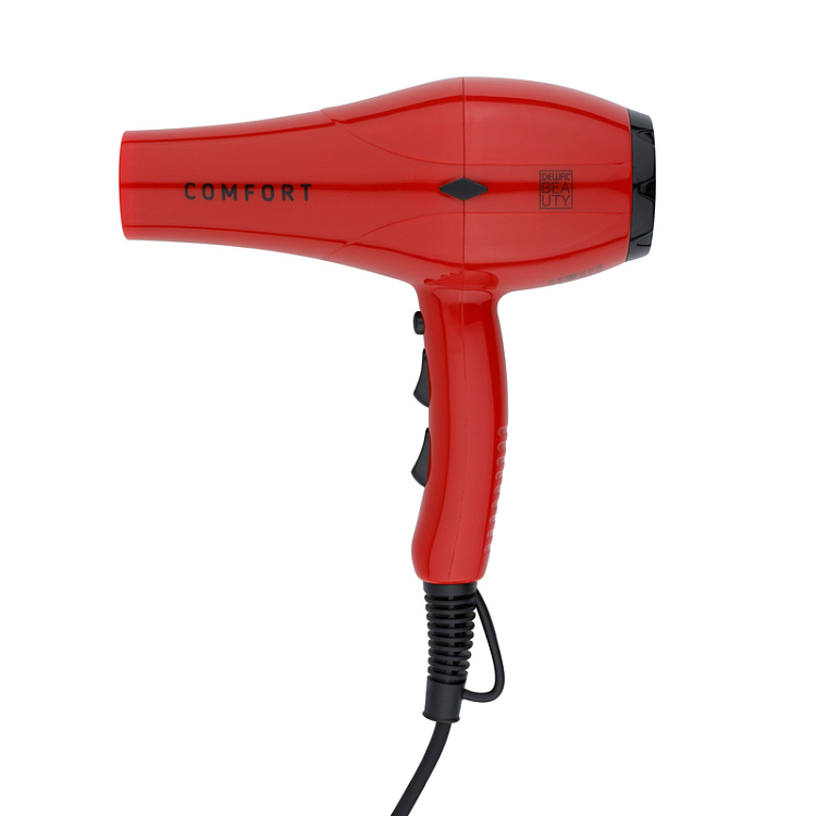 Фен DEWAL BEAUTY Comfort Red, красный, 2200 Вт, 1 насадка