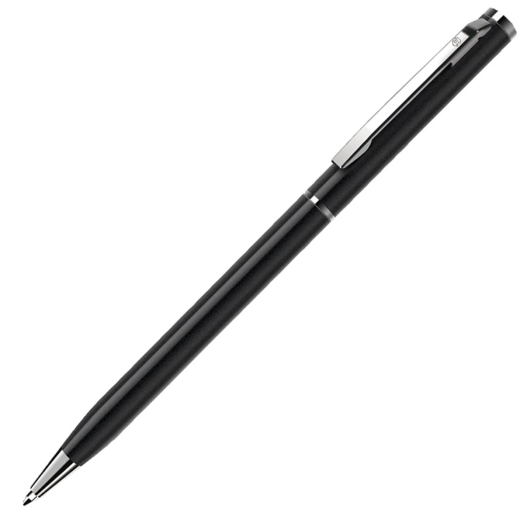 Металлическая ручка SLIM цвет Pantone Black
