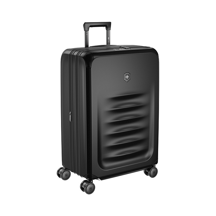 Чемодан VICTORINOX Spectra™ 3.0 Exp. Medium Case, чёрный, поликарбонат Sorplas™, 46x30x69 см, 81 л