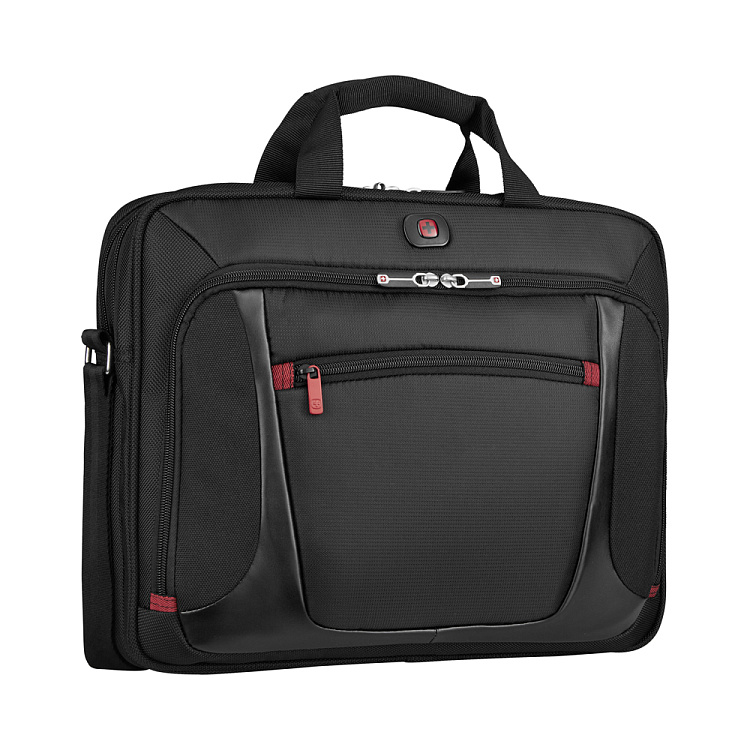 Портфель для ноутбука 15'' WENGER, черный, полиэстер/ПВХ, 40 x 15 x 33 см, 9 л