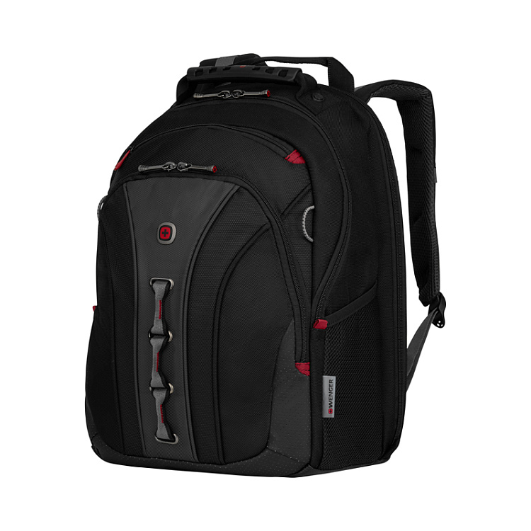 Рюкзак WENGER Legacy 16'', черный/серый, полиэстер/ПВХ, 35 x 25 x 45 см, 24 л