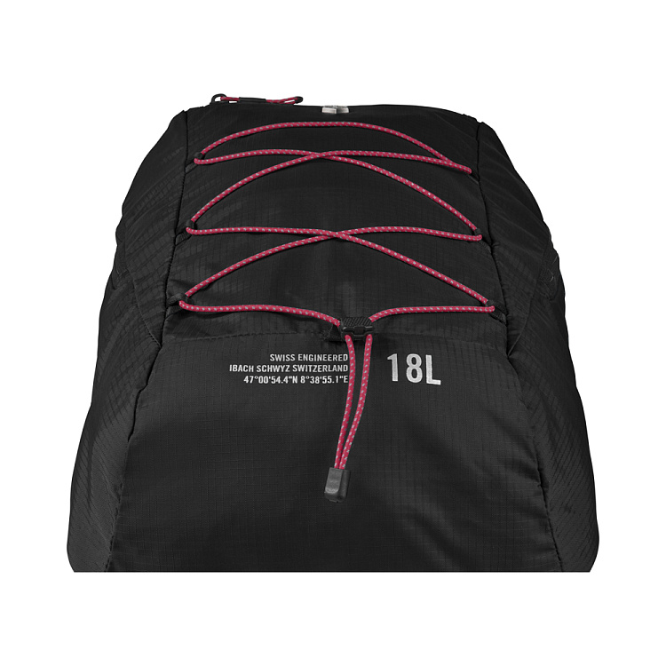 Рюкзак VICTORINOX Altmont Active L.W. Compact Backpack, чёрный, 100% нейлон, 28x17x44 см, 18 л