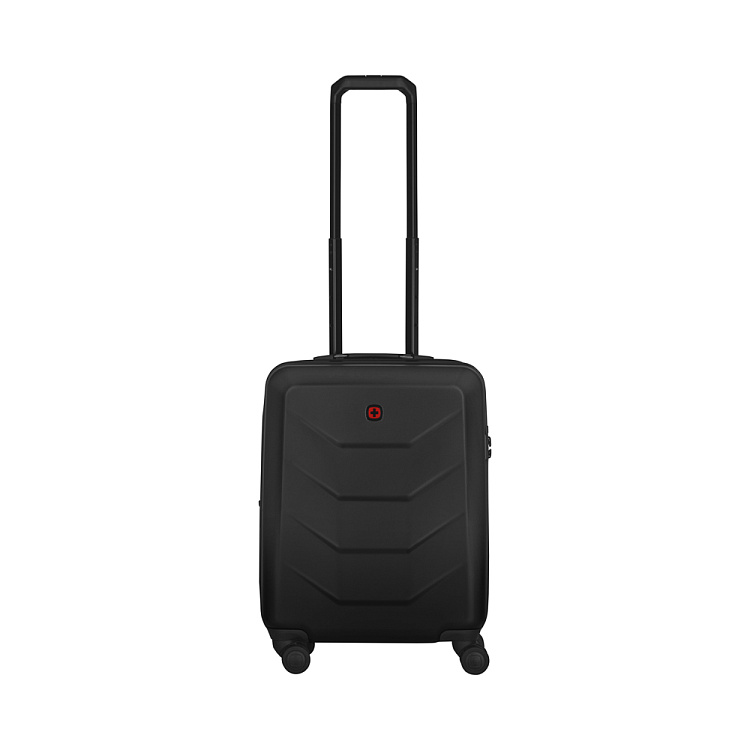 Чемодан WENGER Prymo, чёрный, малый, 40х55х20 см, 36 л, ABS+PC